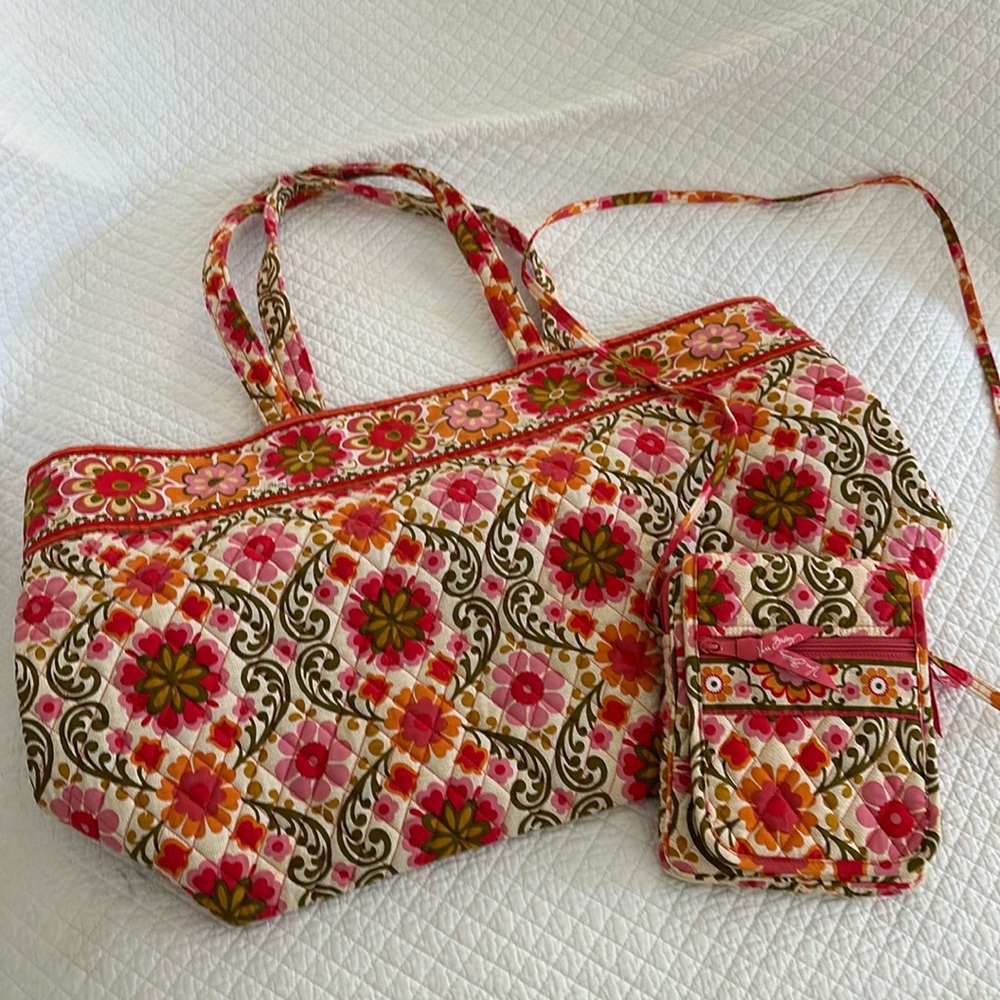 Vera Bradley weekender and crossbody